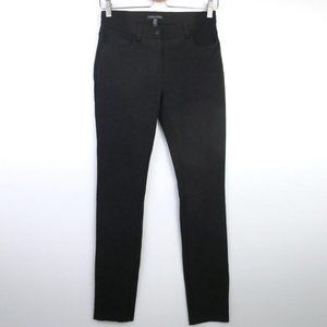 Eileen Fisher Grey & Black Ponte Skinny Pant Size 2